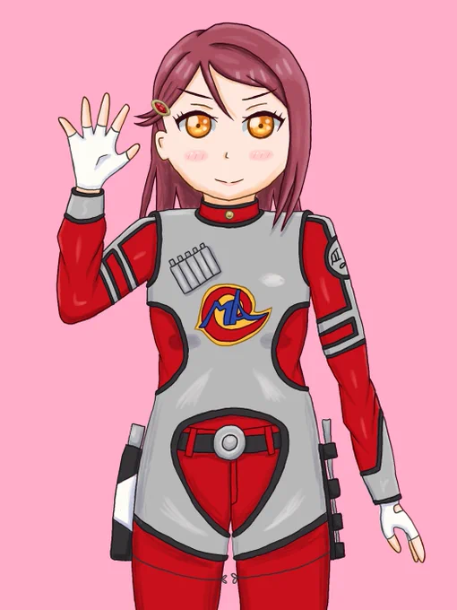 過去絵だけど、梨子誕生日おめでとうメイ⋇σ_ σリ(過去絵なのでタグはなしです) 