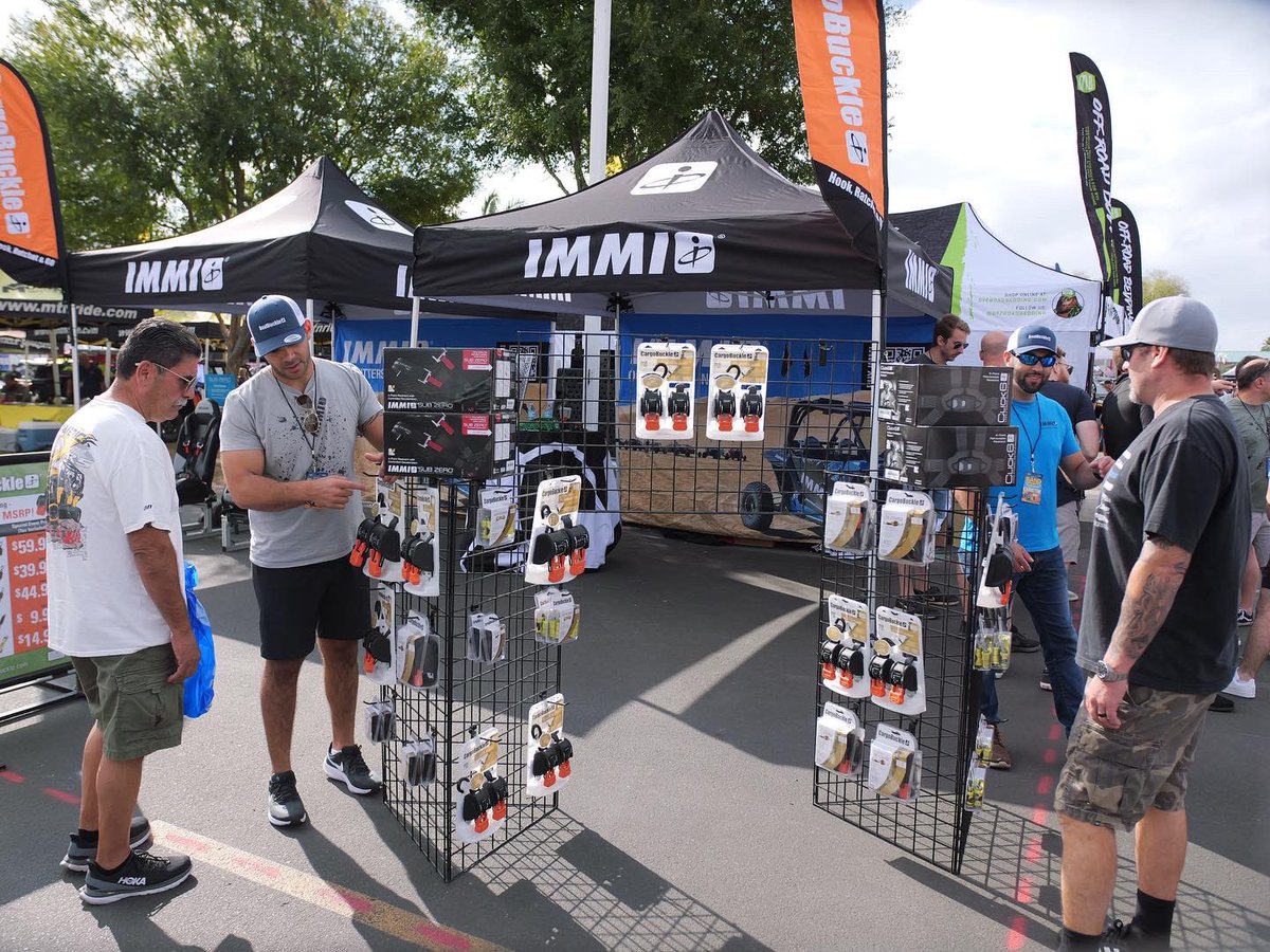 BuyIMMI's tweet photo. Last day of the Sand Sport Super Show.  Great deals at the show and online. CargoBuckles $60 https://t.co/TVcRLmtPeZ #cargobuckle #click6 #utv #sandsportsupershow https://t.co/zIlOK4MBUk