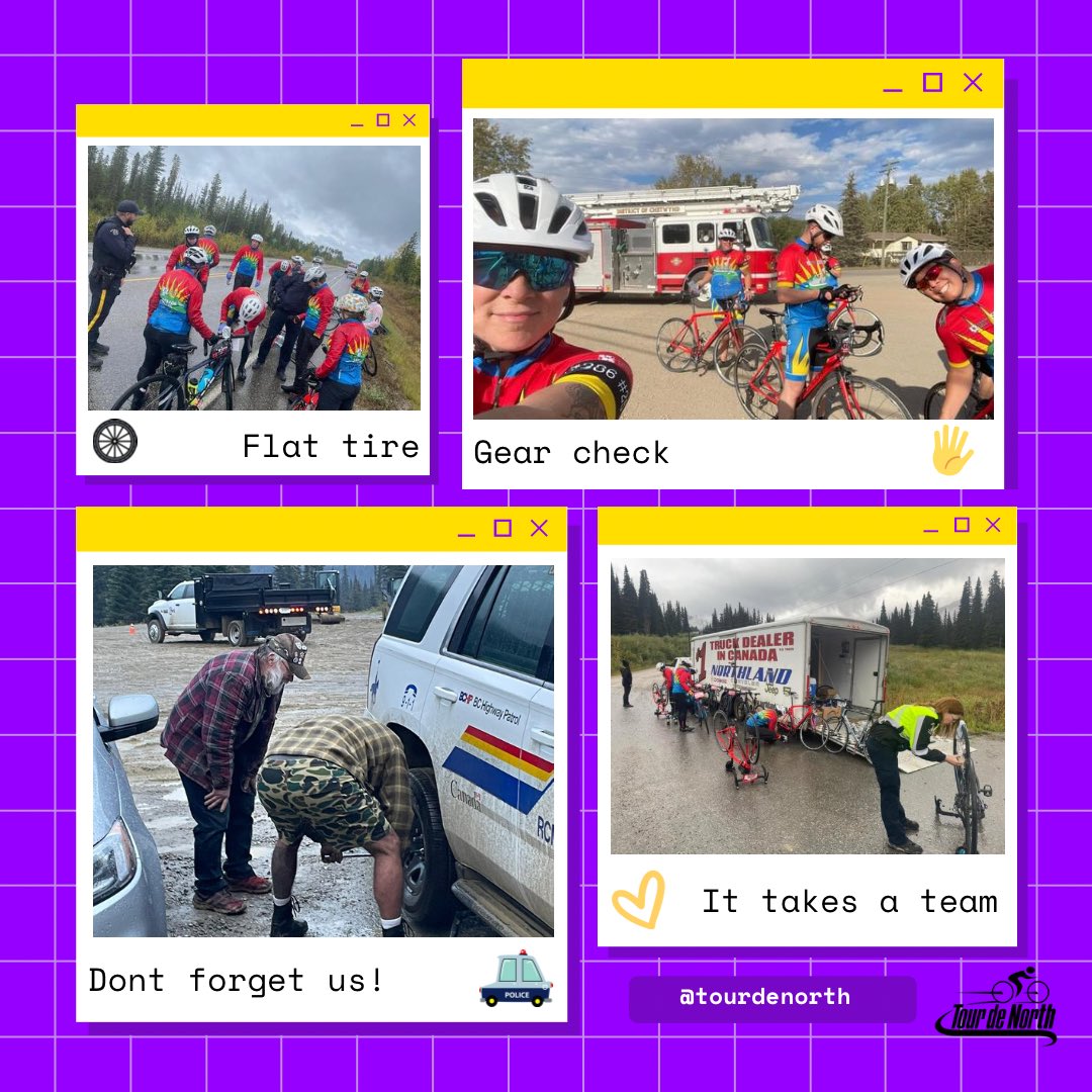 Maintenance and repairs 🛠 are a daily 
part of the Tour de North life- and not just for the riders! 🚲🚓💛
#ForTheKids
#CanadianCancerSociety
#CopsForCancer
<a href="/cancersociety/">Canadian Cancer Society</a> 
<a href="/BCRCMP/">BCRCMP</a>