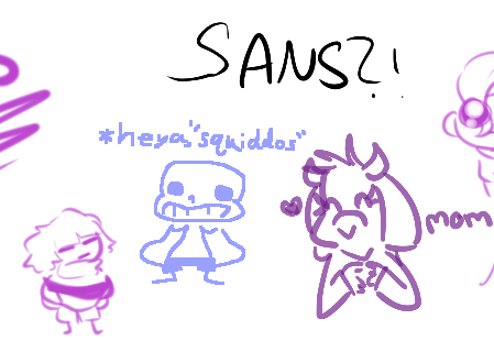 mintyicey's tweet photo. i drew sans in a splatoon themed group canvas and this happened https://t.co/cmihRuBsIJ