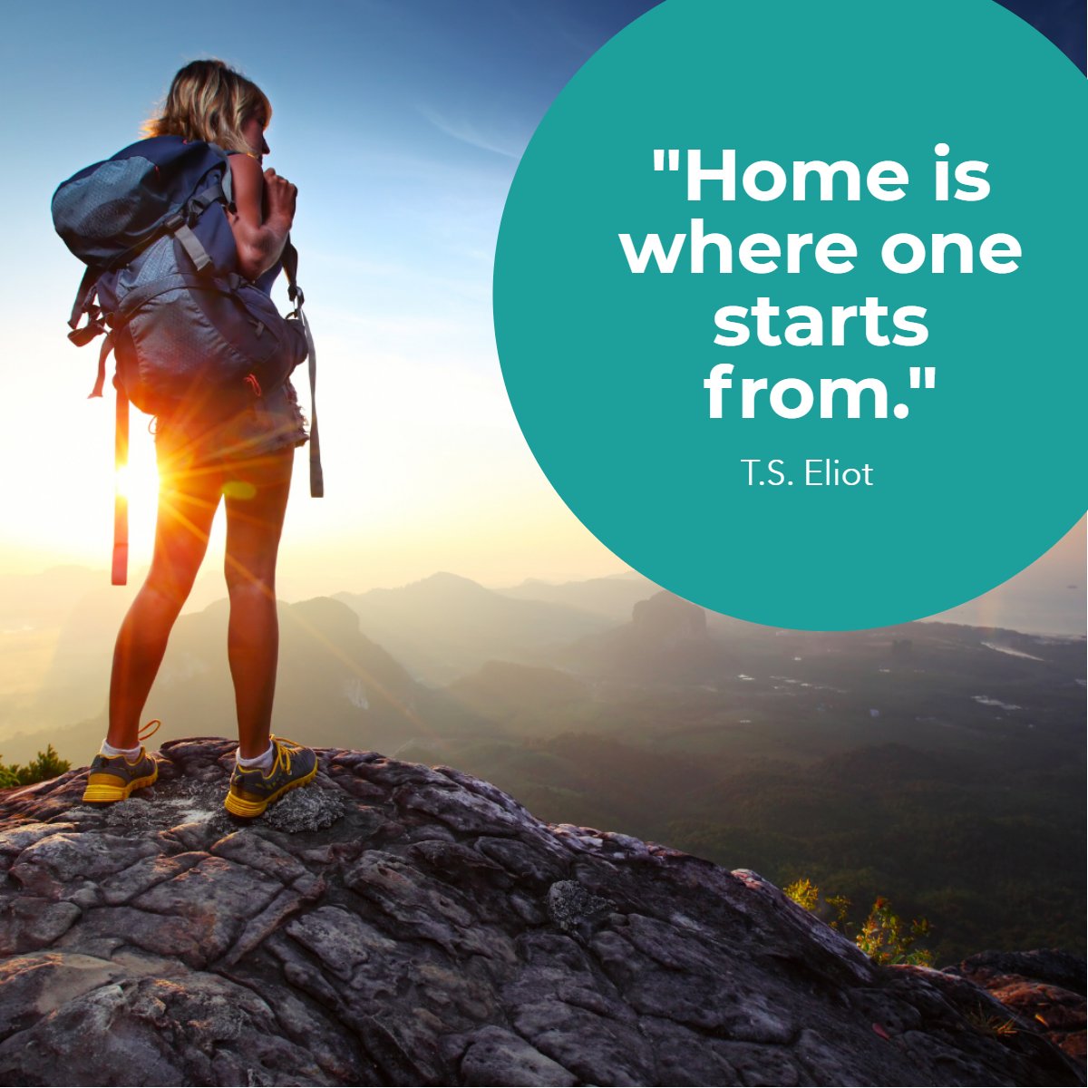 LApugh88's tweet photo. "Home is where one starts from." 
– T.S. Eliot 📖

#quoteoftheday✏️ #goodquotes #tseliot #home #startpoint #realestate
 #knowthegame #IXLREALESTATE #SouthAlabamaHomeSearch https://t.co/DHj1We2A7W