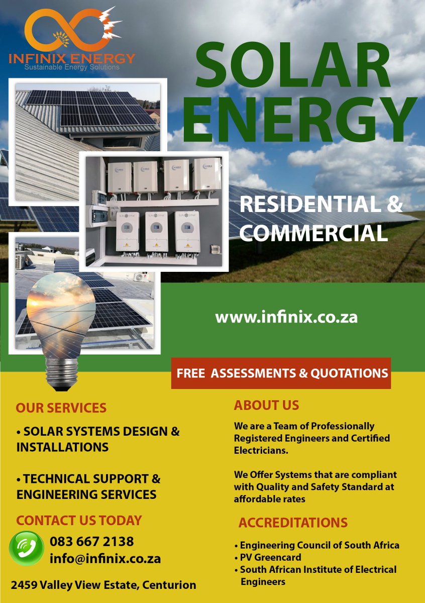 khemalizer's tweet photo. Call us for free assessment and quotation #loadshedding #Stage10 #stage6 #solar #renewableenergy #backup https://t.co/WpOF0EYt1h