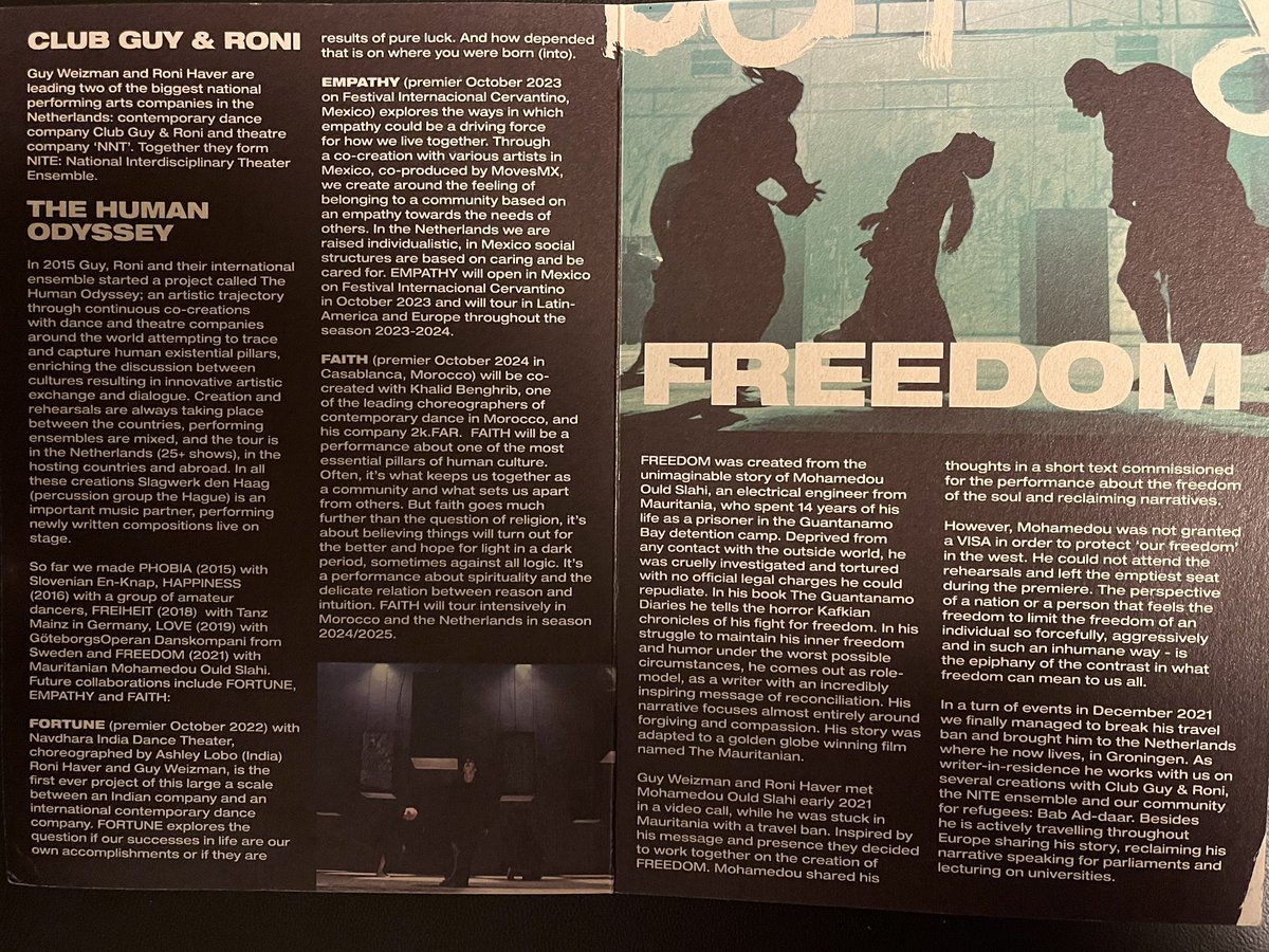 Joan_ned's tweet photo. Impressive performance by 🇳🇱 Club Guy &amp; Roni at 🇰🇷SIDance (Seoul Int Dance Festival) with FREEDOM. Contemporary dance where everything comes together: music (SlagwerkDenHaag), dancers, decor, light..to ‘tell’ us the story of Mohamedou, about freedom and forgiveness. #SIDance https://t.co/a0GrYBZaPr