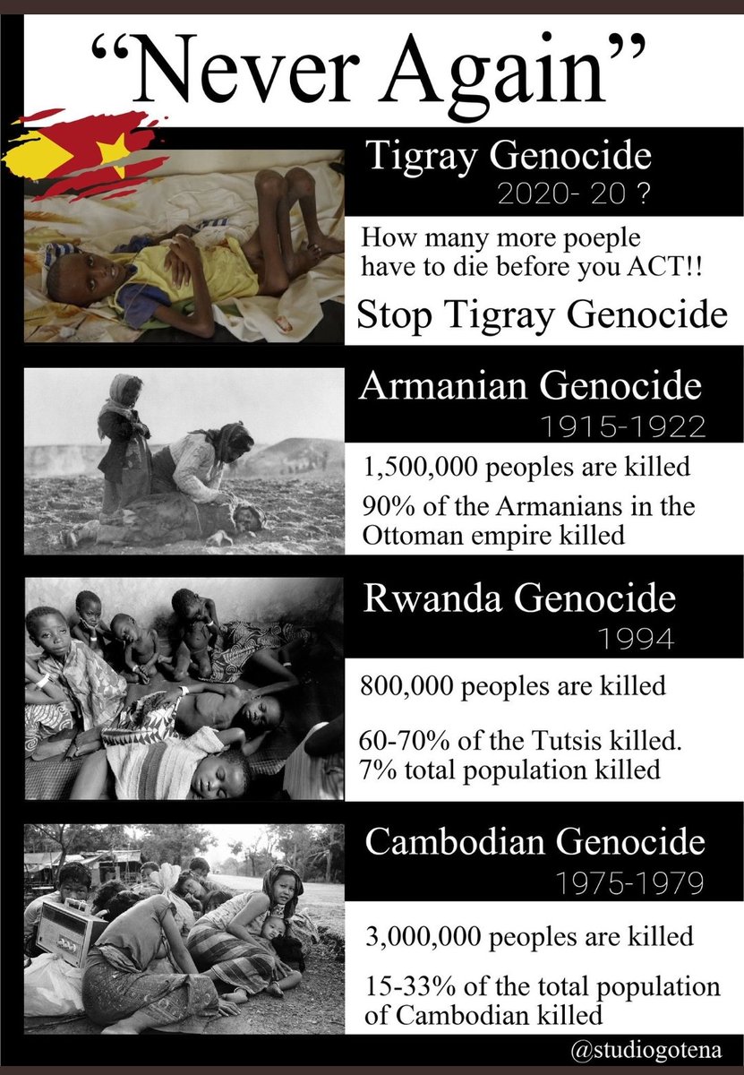 MimiTigray44's tweet photo. πThe world is allowing #AbiyAhmedAli and #IsaiasAfwerki to commit war crimes & crimes against humanity. #ShameOnYou world. #AllowAccessToTigray
π£Enough is Enough πwe demand action nowβοΈ
@hrw @POTUS @UN
π’ #stopweaponizinghunger
π¨#TigrayUnderAttack
https://t.co/7pg9HUDMSp
