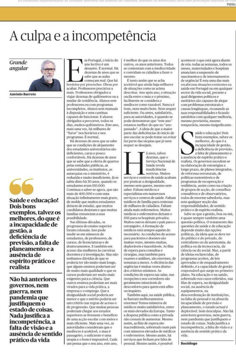 Nada desculpa a incompetência …