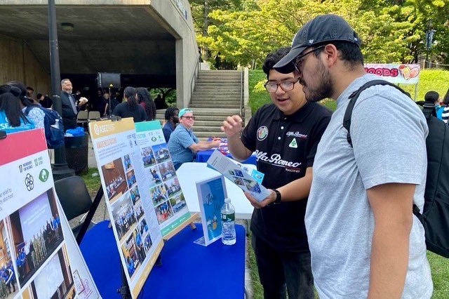 ASEZ_EastCoast's tweet photo. It’s so good to be back on campus. Thank you all who stopped by our table during the @lehmancuny club fair. We look forward to an active semester. #lehman #asez #reducecrimetogether #thefuturestartshere #bronx #nyc #cuny #volunteers #clubfair https://t.co/WPpFMAplmH