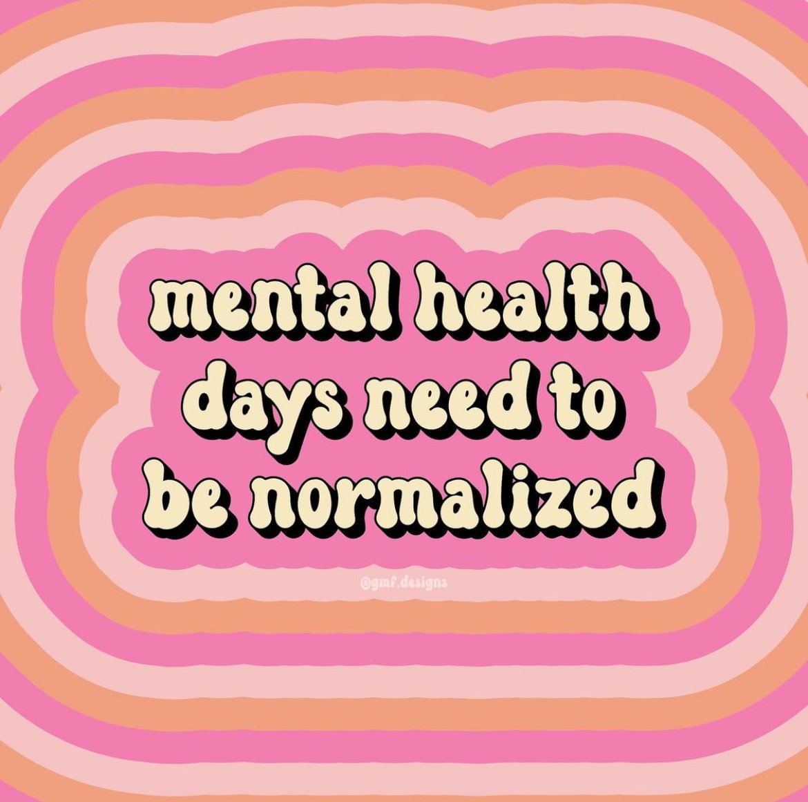 NAMICommunicate's tweet photo. Let's start to normalize mental health days.
- 
Image via gmf.designs on IG https://t.co/4Y6XTVJ3kl
