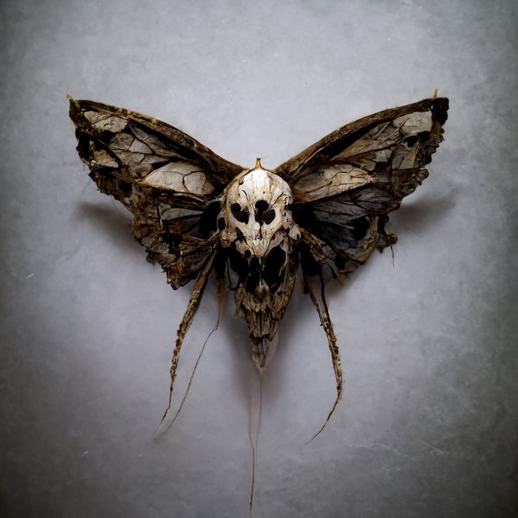 v1rtualn0mad's tweet photo. Behold, a winged messenger brings news⦠#deathheadmoth #ai #NFTart
We no longer hold the brushβ¦
Now we simply command the brush.
#midjourney https://t.co/Bw7aqtK53P