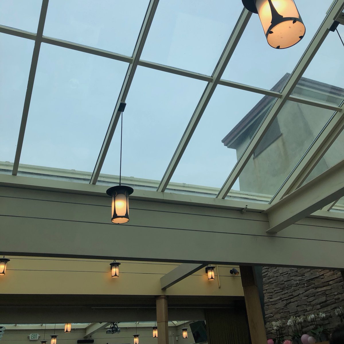 parkchalet's tweet photo. If it is RAINING 🌧️....come watch the rain dance 🕺on the transparent roof and enjoy some hot chowder🍲!
Even cloudy days are beautiful at the Park. Large windows, glass ceiling... relaxing.

#SFBucketList  #sanfrancitizens #sanfranciscolife #bayarea #streetsofsf https://t.co/uEIKzEECoR