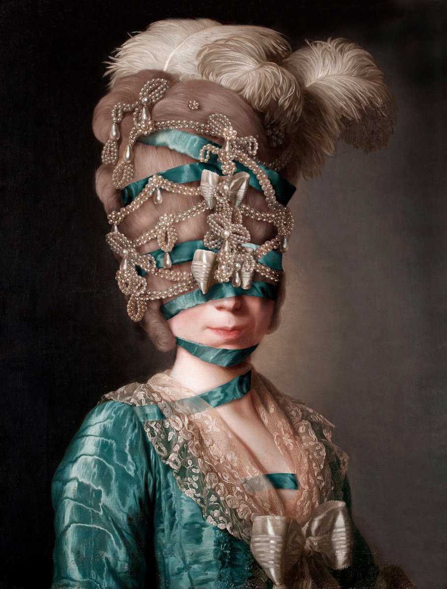 boxwonders's tweet photo. Volker Hermes
#Digital #Hidden #Portraits #mask #image #reproduction #symbolism #fashions #flowers #lace #ornate #baubles #elaborate #accessories #paintings #reinterpreted https://t.co/HoTsrrSFNN