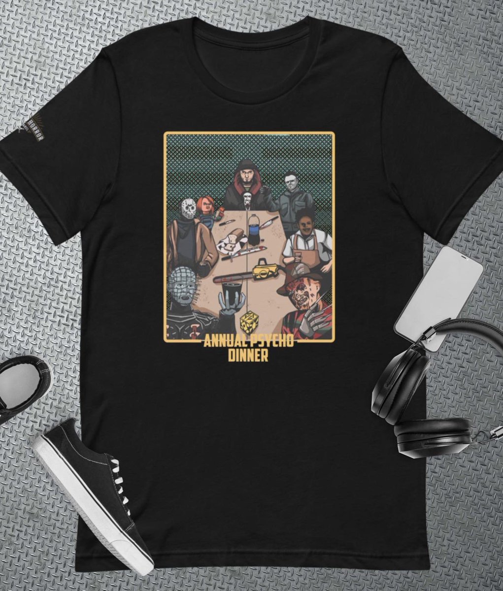 closet_horror's tweet photo. Limited Edition Tee now available through Halloween! Grab our 10% discount using the code when you buy two items from https://t.co/CPDtJigzwN : CLOSETHORROR #horror #HorrorFan #nightmare #tshirt #tshirtdesign https://t.co/iS9oN9XwTW