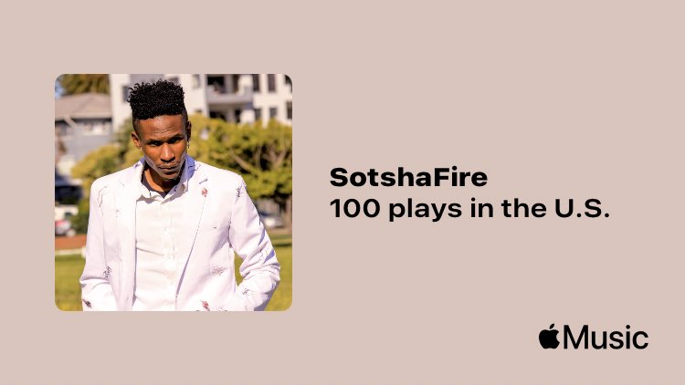 Sotshafire's tweet photo. Just passed a new Milestone on @AppleMusic. Thanks for listening!
https://t.co/Q2txRvJFXN https://t.co/3FuPe4CTl3