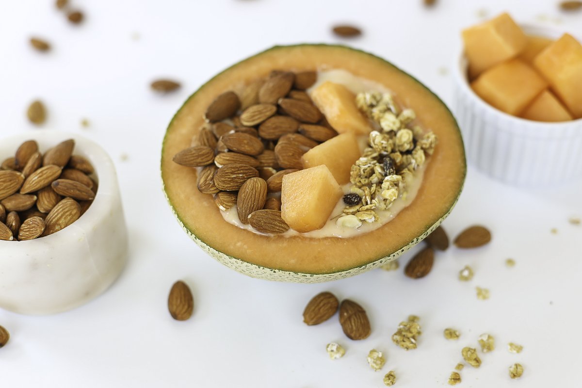 CalCantaloupes's tweet photo. In our opinion, @almonds + #CAcantaloupe is the ultimate @cagrownofficial healthy snack! This nutrient-packed #snackoption offers an exceptional amount of benefits and is sure to please everyone's cravings!
#NationalFruitsandVeggiesMonth #haveaplant #CAGROWN https://t.co/yBR0Snc6TO