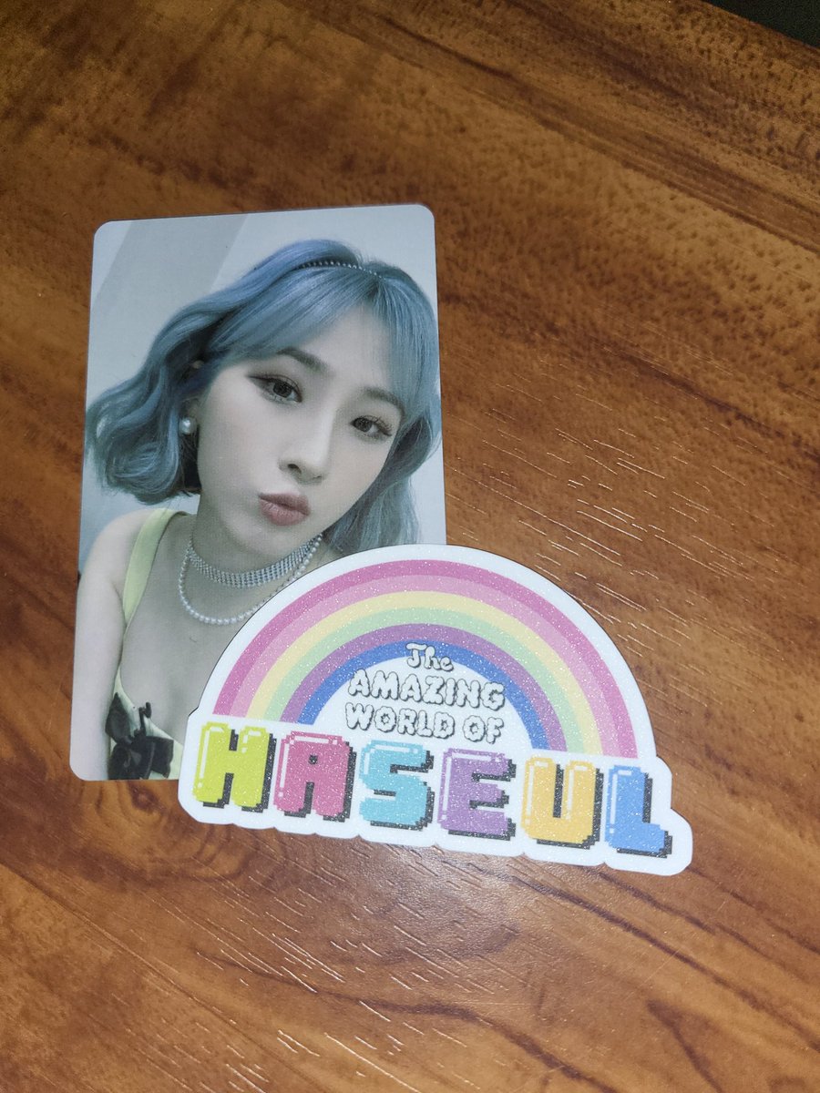 seulcrescent's tweet photo. Got the cute stickers π hihi esp the Amazing World Of Haseul ππThank you, @ODDTOCART π«‘ #GWissionComplete https://t.co/1wlVKWkee7