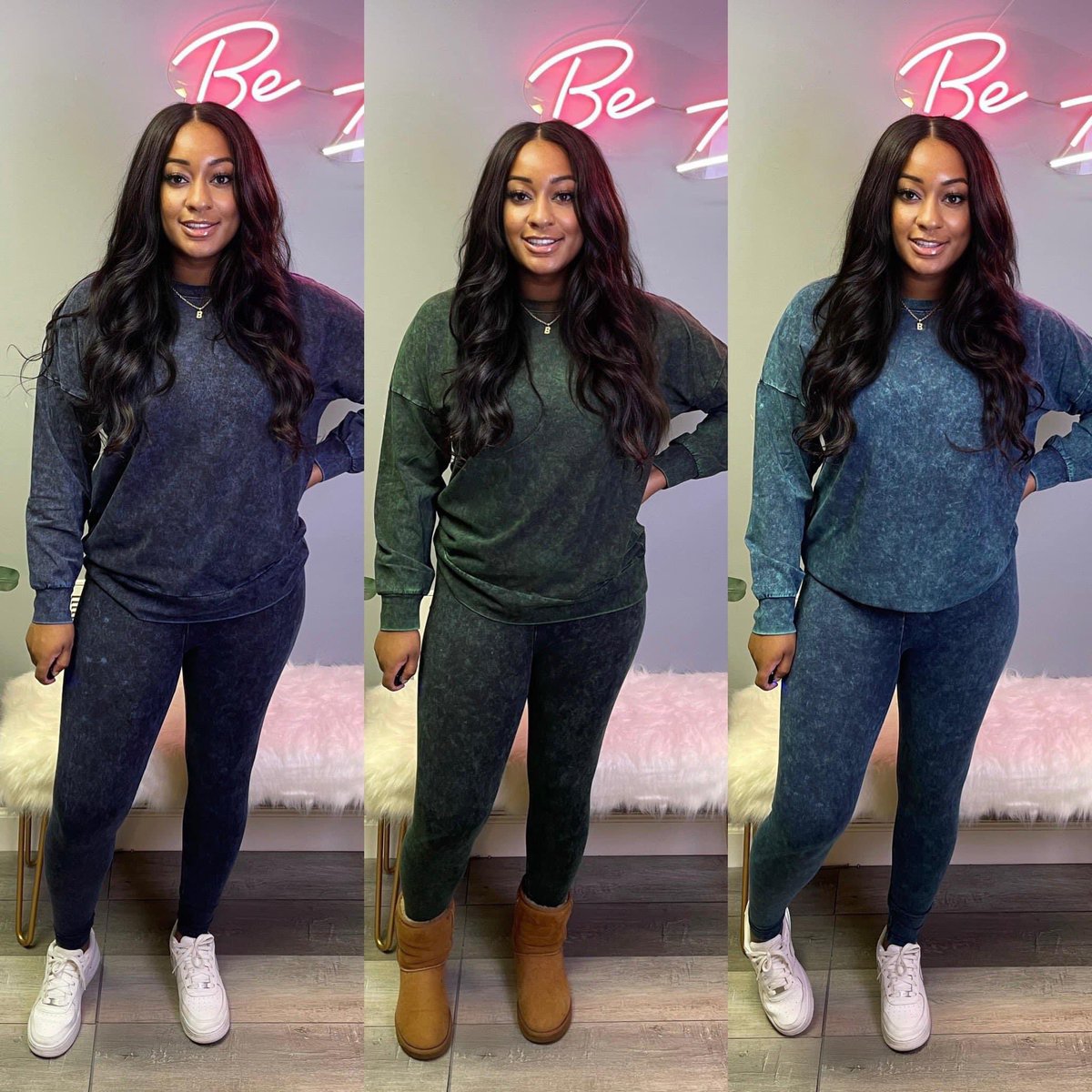 ShopBeAllure's tweet photo. The “Erin” Set is now available in 3 colors. Also, we have the most comfortable and ultra soft jogging suits. Shop now! https://t.co/ssf5S6ASSF ✨ https://t.co/trw4hxxDvh
