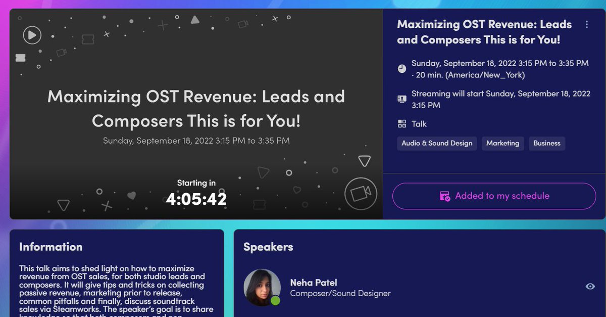 My talk for #GDoCExpo is TODAY! Tune in this afternoon to learn how to Maximize your OST sales!! A money talk, in this economy!!?? YUM! 😋💰