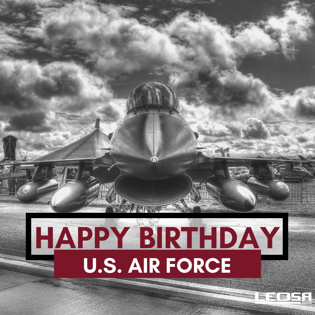 DCSLEOSA's tweet photo. Happy Birthday to the United States Air Force and thank you to those who serve! Today and everyday we celebrate the men and women who served (and continue to serve) our country in the #USAF !   #AirForce #AirForceBirthday #usafbirthday #DCSLEOSA #LEOSA https://t.co/uC5lb4DGgV