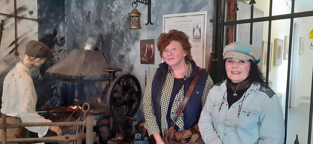 On our last day of the season, two members of the Hall family have come to see us! Mary (left) is the daughter of joiner Kenneth Hall, who worked alongside his blacksmith brother Elias "Ellis", Mikki's (right) mother's cousin's husband. They have a show on Northern Quarter Radio!