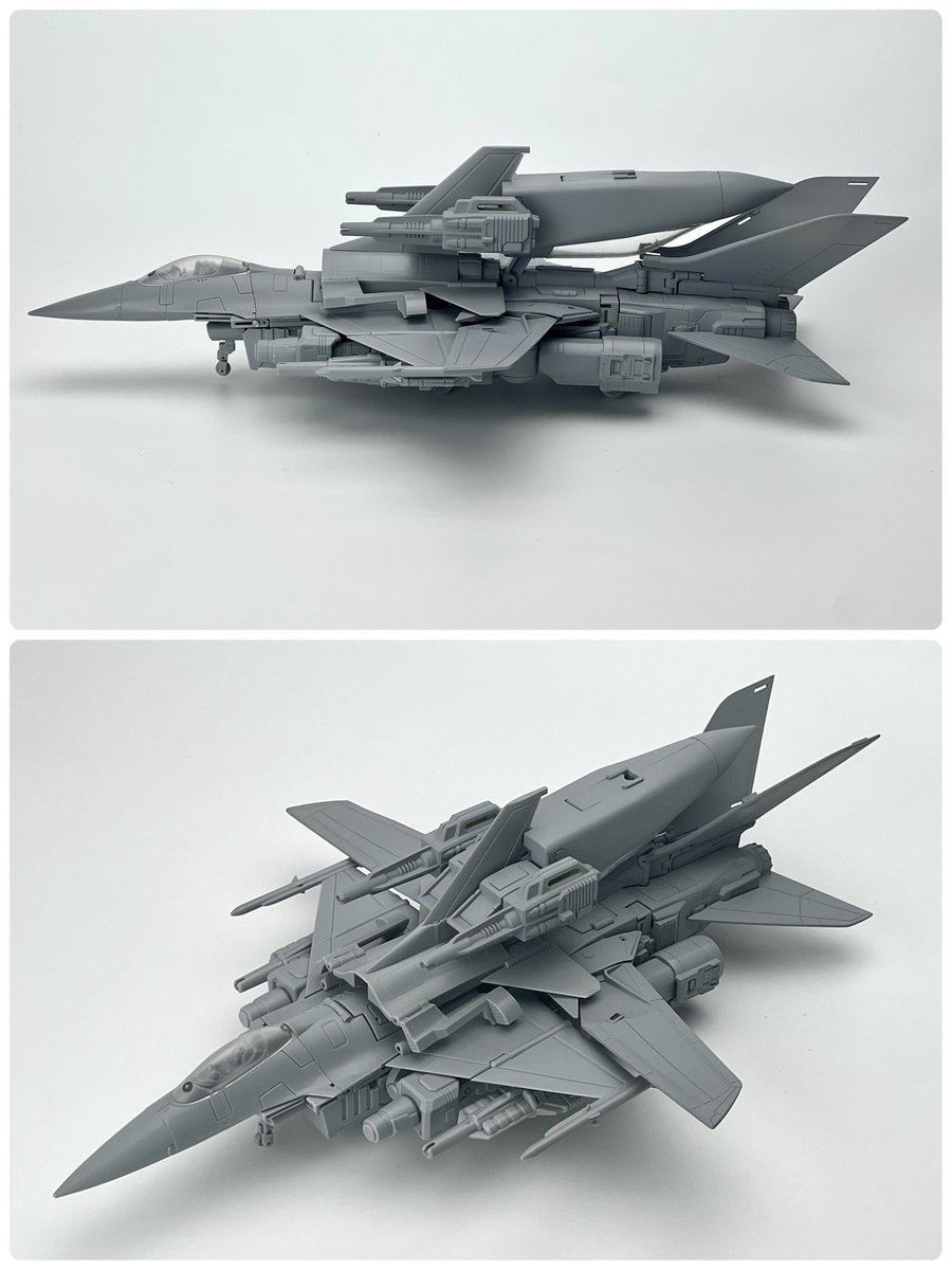 fans_hobby's tweet photo. MB-24 updated prototype - Plane mode combines with MB-23 Plane mode test shot - Here comes the Combined mode - Part 1/2
See size comparison with MB-08 DOUBLE EVIL Plane mode!
#fanshobby #thirdpartytransformers #mb24 #mb23 #masterforce #powermaster #doubleevil #overlord https://t.co/S4v1iMXP94