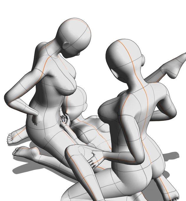 サンダースチ○ポ考察助かる～
あと何に使うかはわからないけど3Pポーズをclip studio assetで集めてる。
何に使うかはわからないけど。 https://t.co/7mx21aMH3o 