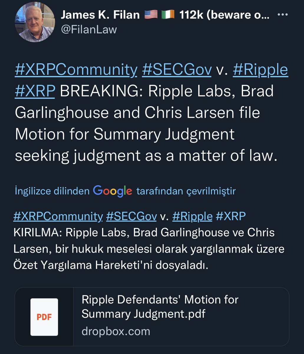 my_kripto's tweet photo. #xrp #ripple bu önergeler pazartesi gününe kadar beklenmiyordu bu yüzden erken sunuldu. https://t.co/Ug4j4t30m5