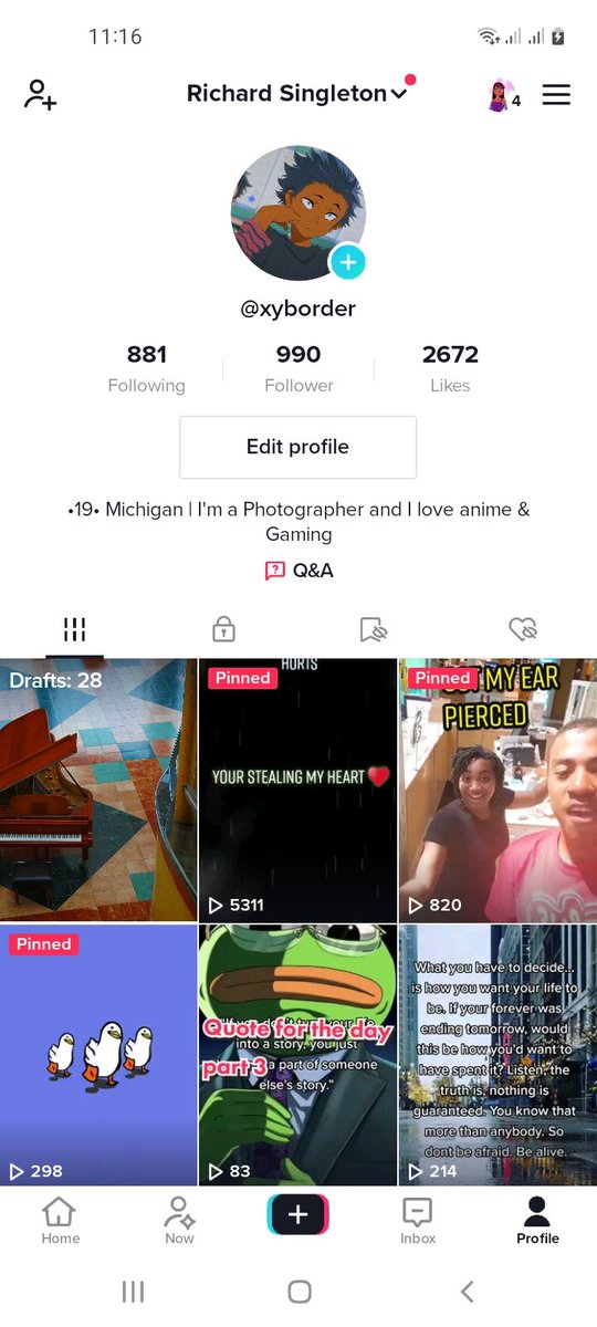 Hyperstar78's tweet photo. Help ne get this to 1000 I'll follow you back on my extra account  #follow4follow #f4f #support #follow #followforfollowback https://t.co/WL9UxdBbbc