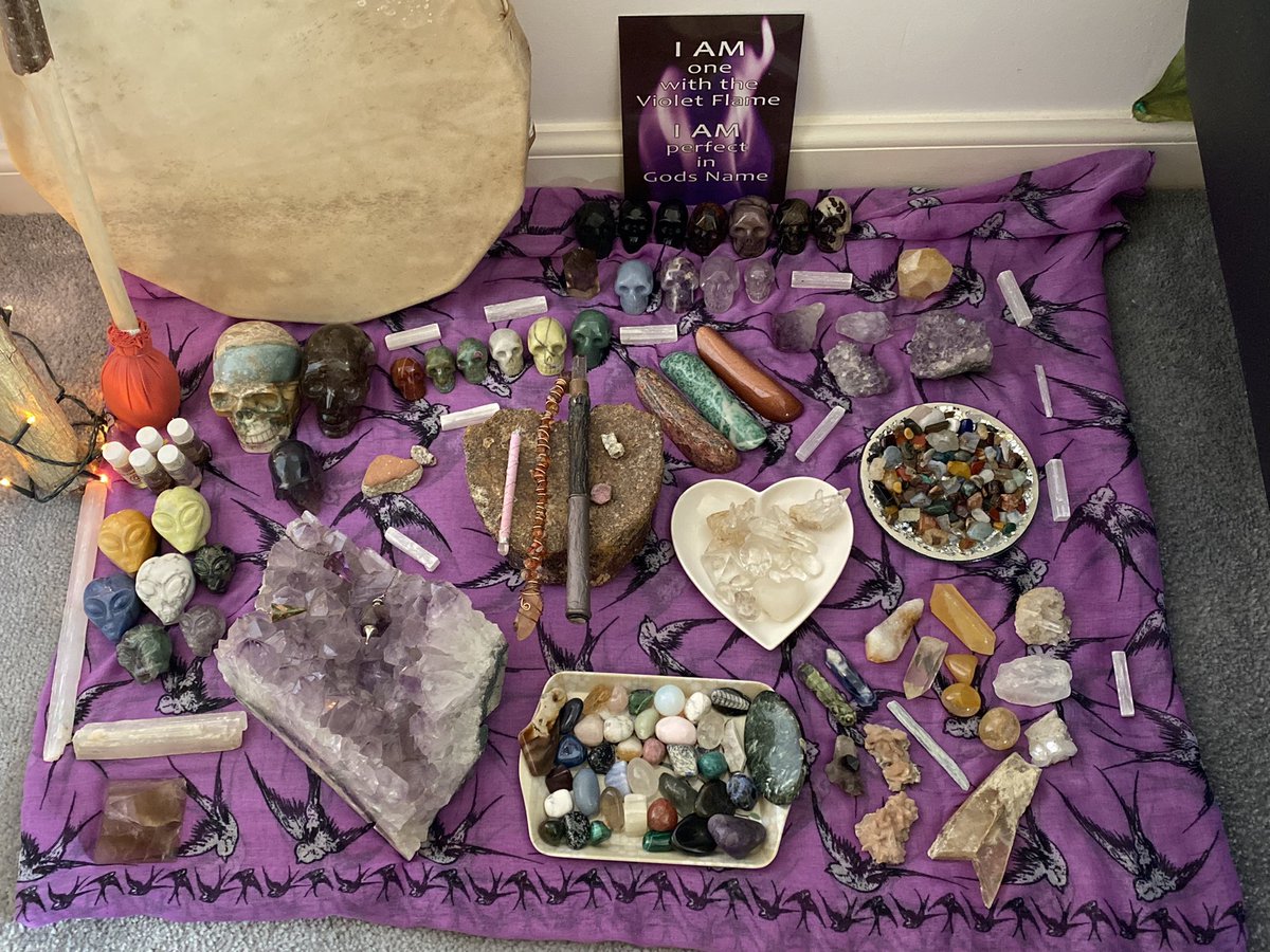 creationangel's tweet photo. My sacred space #home #crystals #drum #violetflame #LifeIsBeautiful #aberdeen #scotland https://t.co/su7G8Fe3Ct