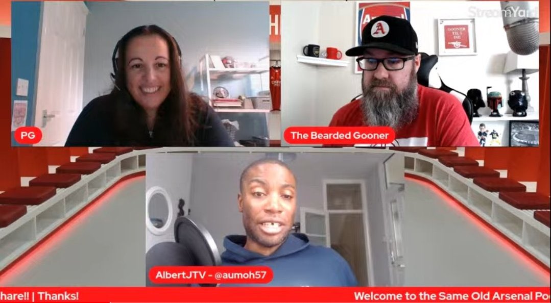 SameOldAFC's tweet photo. Thanks to @DaBeardedGooner & @aumoh57 for joining me on the @SameOldAFC pod to chat about the fab win if you would like to watch click the link & audio will be uploaded to all platforms, shortly. Oh and we're top of the league too π happy Sunday y'all.
https://t.co/t0jmDrYkln https://t.co/HxWIHW9p2T