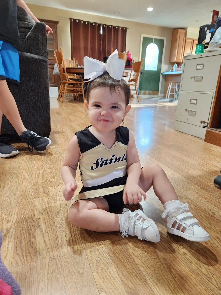 BritneyMiller_'s tweet photo. Little Sainsation ⚜️🏈、@Saints @FOX8NOLA https://t.co/LrvpAthGVJ