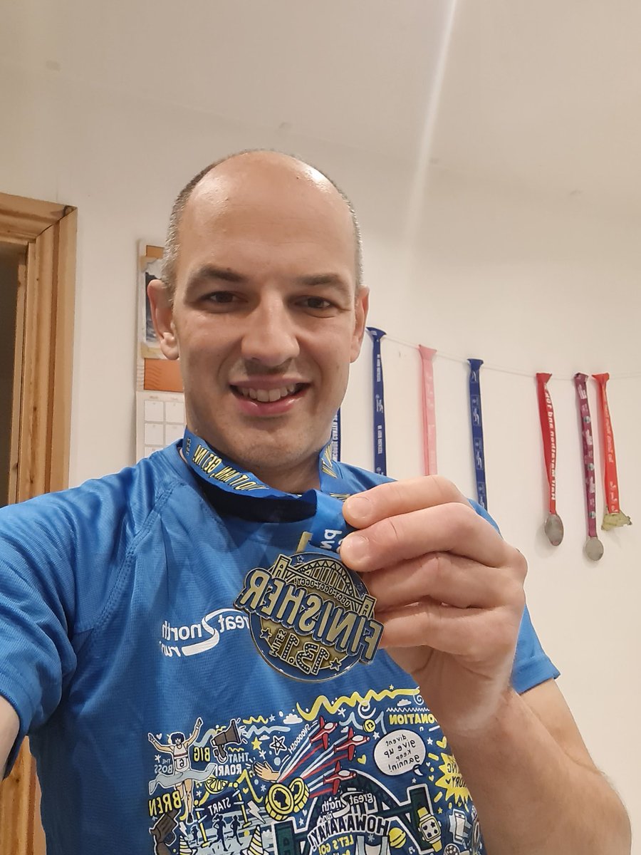 Medal selfie! Still chance to sponsor me for having run from Newcastle to South Shields. 

justgiving.com/James-Harrison…