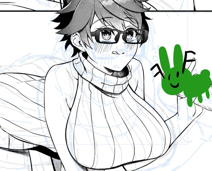 wip
10Pくらいペン入れ進んだ～～～～～～～～わーい
あと14P(白目) 