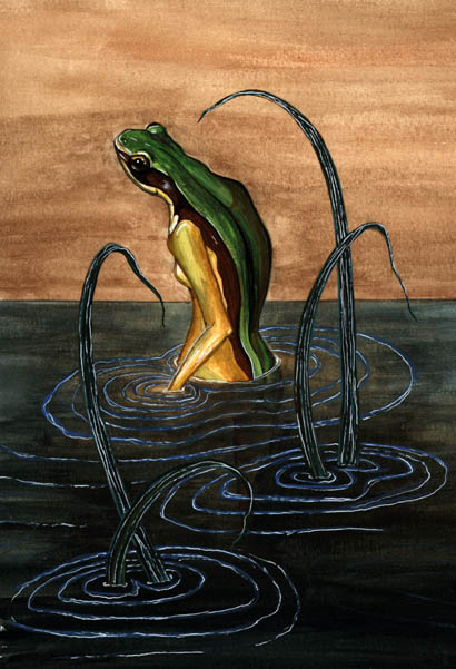 Heqet, the Egyptian water goddess of birth, rebirth and fertility. She is associated with the annual flooding of the Nile River. She is often credited for the origin of the name of Hecate, goddess of witchcraft.  #SwampSunday

🪷Art by Khristine Anja Page