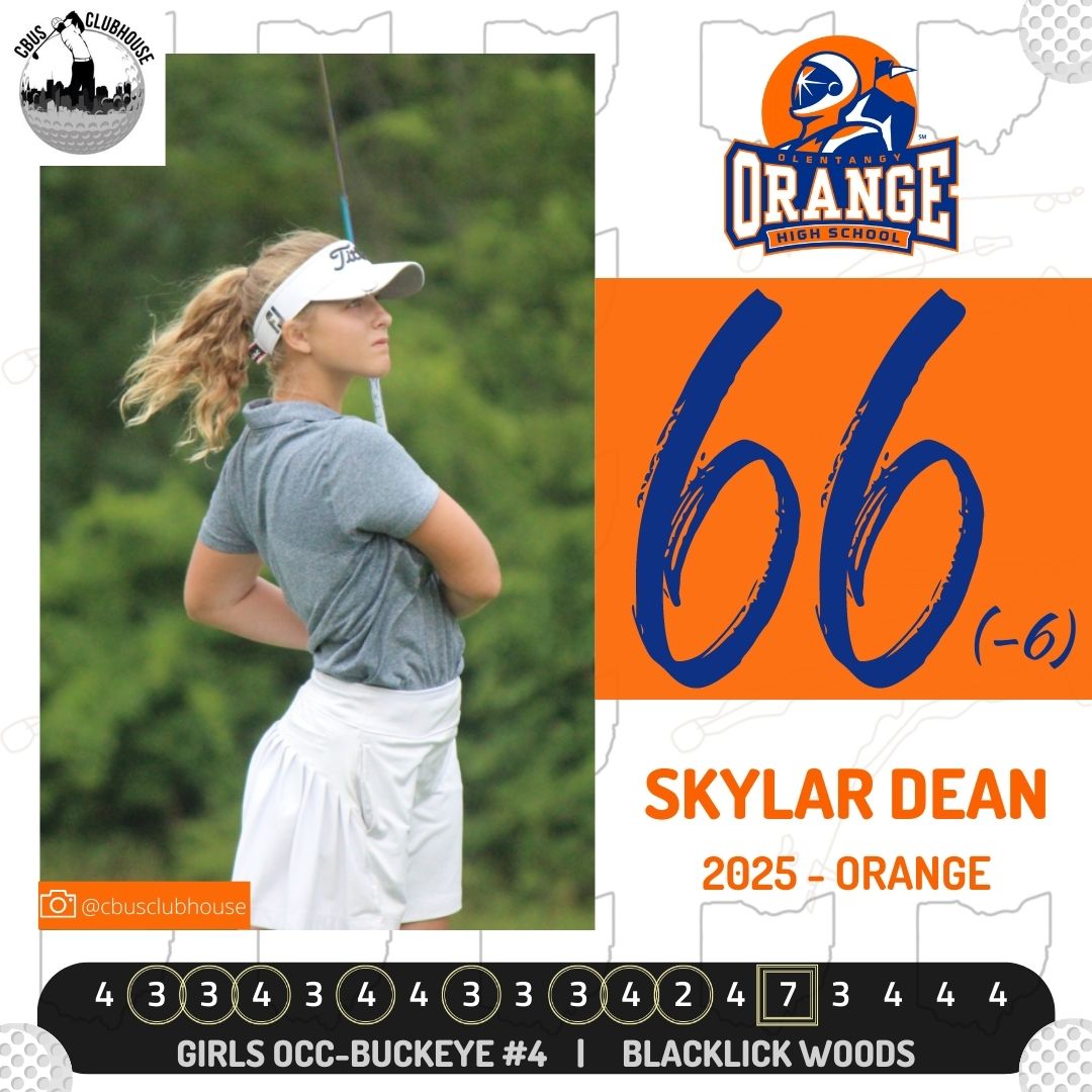 CentralOhioGolf.com (@centralohgolf) on Twitter photo .<a href="/GolfOohs/">Olentangy Orange Girls Golf</a> sophomore Skylar Dean carded eight birdies on her way to a 66 (-6) in the final OCC-Buckeye event at Blacklick Woods.
cbusclubhouse.com/articles/2022-… .<a href="/GolfOohs/">Olentangy Orange Girls Golf</a> sophomore Skylar Dean carded eight birdies on her way to a 66 (-6) in the final OCC-Buckeye event at Blacklick Woods.
cbusclubhouse.com/articles/2022-…