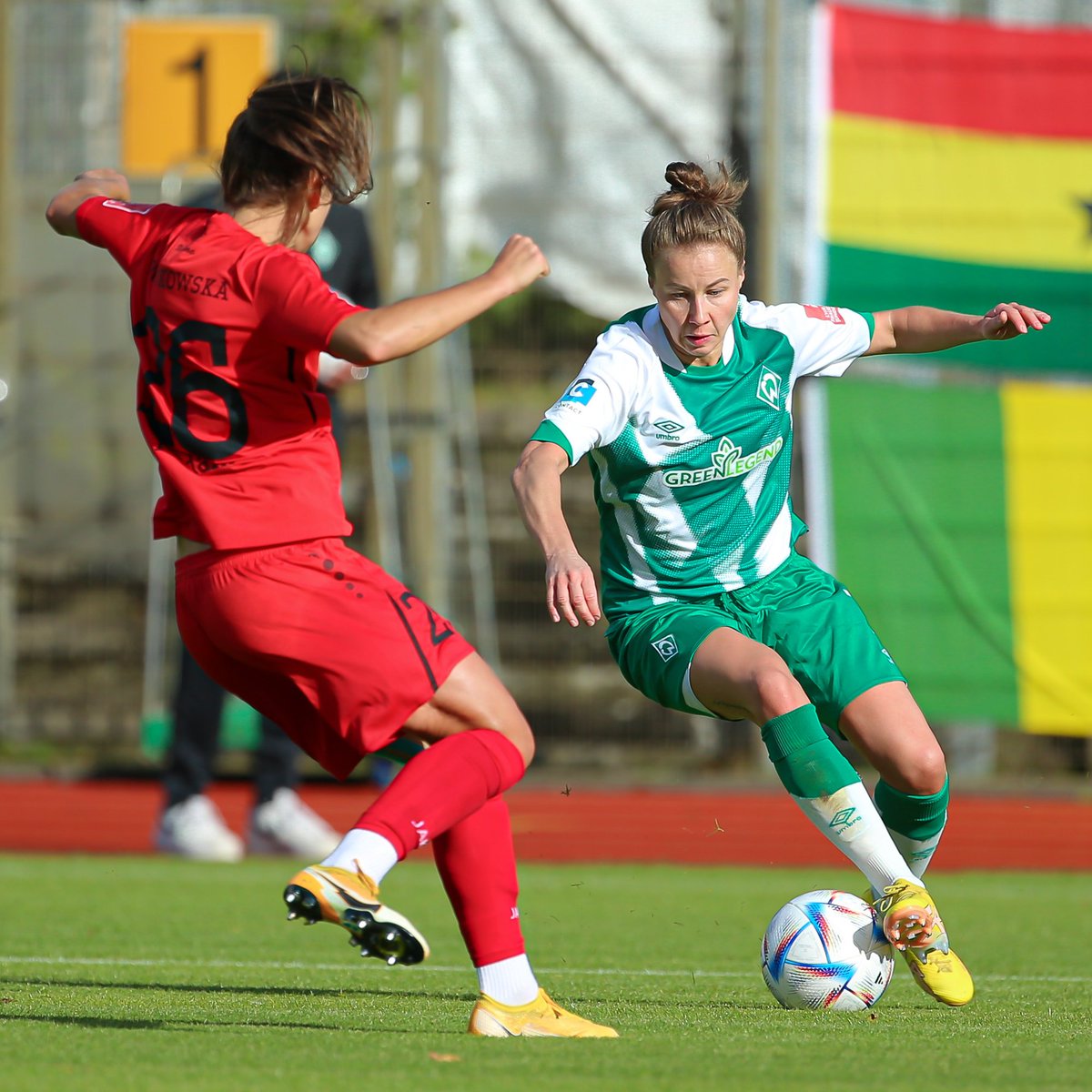 werderfrauen's tweet photo. ⏱ 80. Min

Noch 10 Minuten. Nochmal alles reinhauen!

#SVWPDM 1:1 | #Werderfrauen | #Werder | #DieLiga https://t.co/nWPnetP6uW