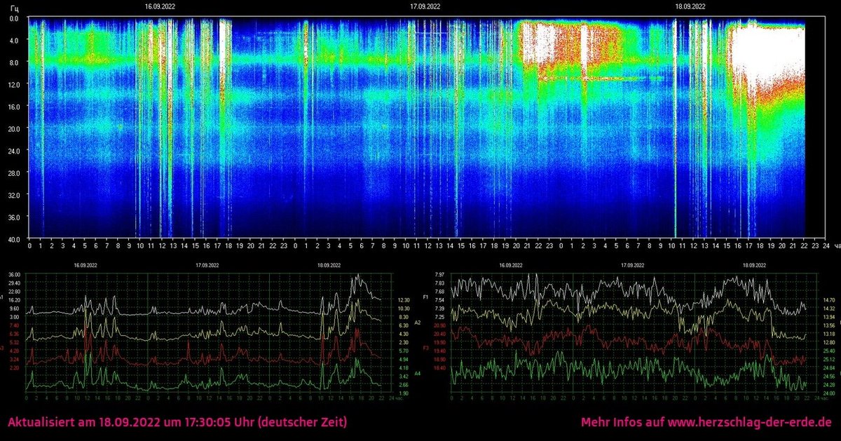 Herzschlag der Erde, Schumann Frequenz tweet media