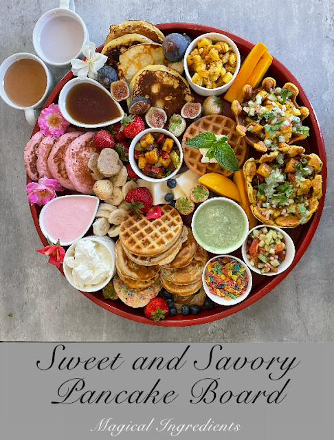magicalingrdnts's tweet image. Sweet and Savory Pancake Board - #Delicious and #tasty #breakfastboard with sweet and savory #pancakes (#waffles can be added) #ourfamilytable #nationalbreakfastmonth #egglesspancakes #scrumptious #pancakeboard #entertaining #breakfast  go.shr.lc/3xxhHO5