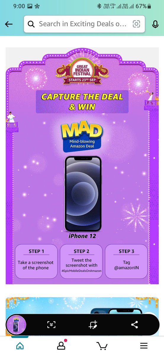 #EpicMobileDealsOnAmazon
<a href="/amazonIN/">Amazon India</a>