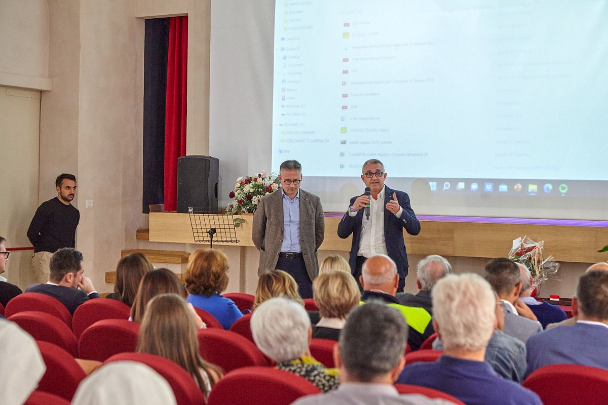 lucacrosetto70's tweet photo. Questa mattina a #Marene per l'inaugurazione del nuovo Auditorium San Giuseppe, opera che come #BancaCRS abbiamo sostenuto con slancio: vicinanza al territorio e supporto della cultura per rafforzare le nostre #comunità https://t.co/WE268sNiuf