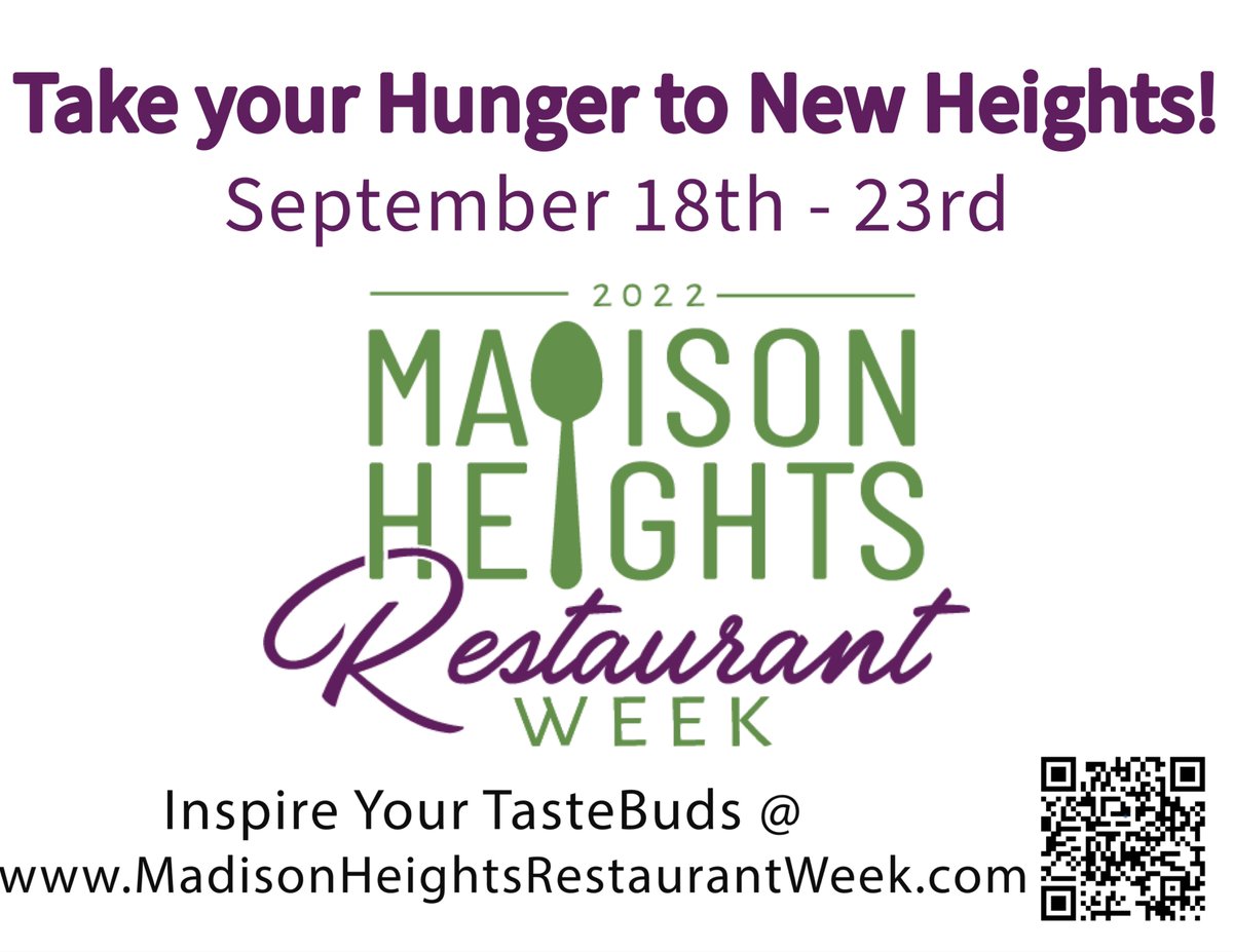 MHRestWeek's tweet photo. #madisonheightsrestaurantweek starts today!

Check out some of the deals at https://t.co/I2ZGxGqPaB https://t.co/GS5yJkZPQr