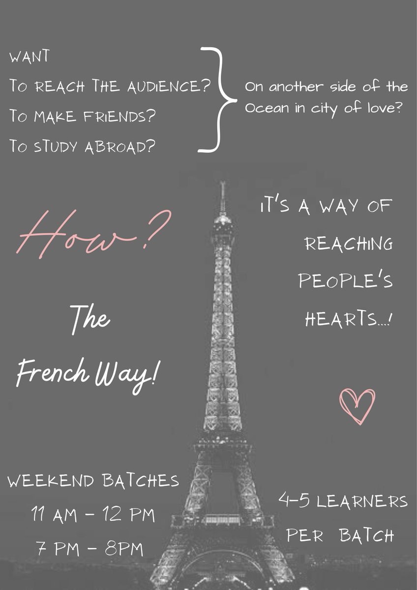 ab_wordsmith's tweet photo. Hey #twitter
Want to upskill your #language game?
Then register for our "Vibe on #French" language class. 
https://t.co/QmGmA2dDwT

#LanguageLearning #Frenchie https://t.co/BhxExzQokH