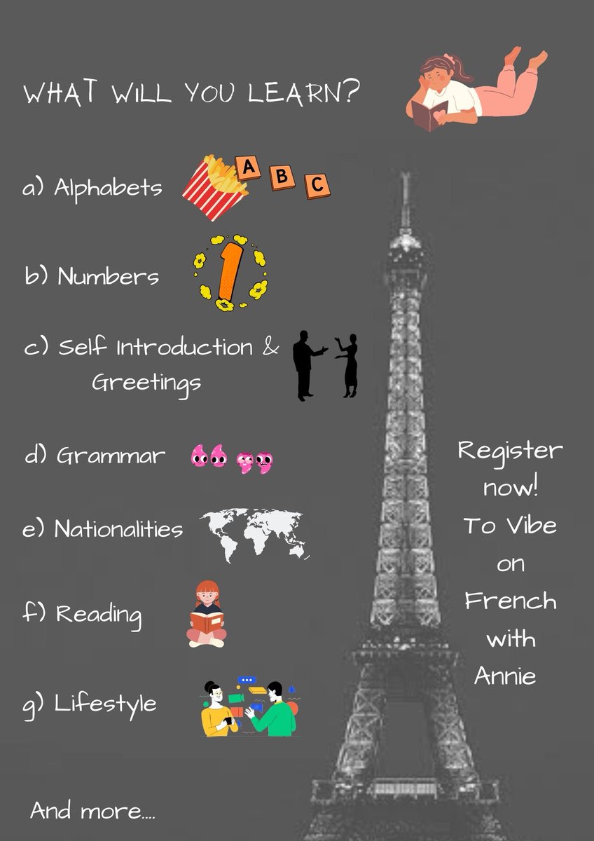 ab_wordsmith's tweet photo. Hey #twitter
Want to upskill your #language game?
Then register for our "Vibe on #French" language class. 
https://t.co/QmGmA2dDwT

#LanguageLearning #Frenchie https://t.co/BhxExzQokH