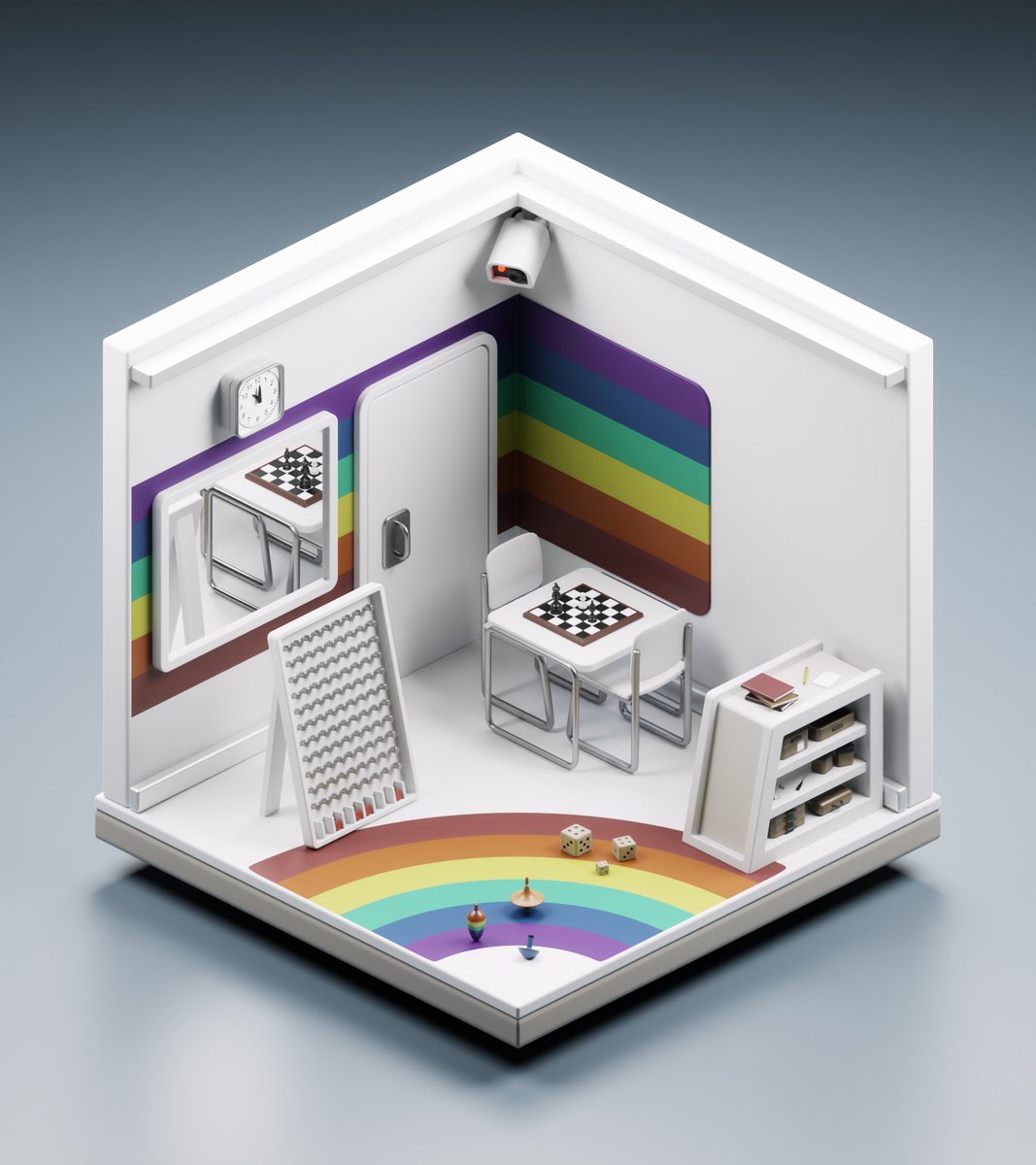 serro_art's tweet photo. Rainbow Room inspired by @aweyenberg 

#blender #rainbowroom #StrangerThings #3d #3dmodeling https://t.co/ufUqJozT45