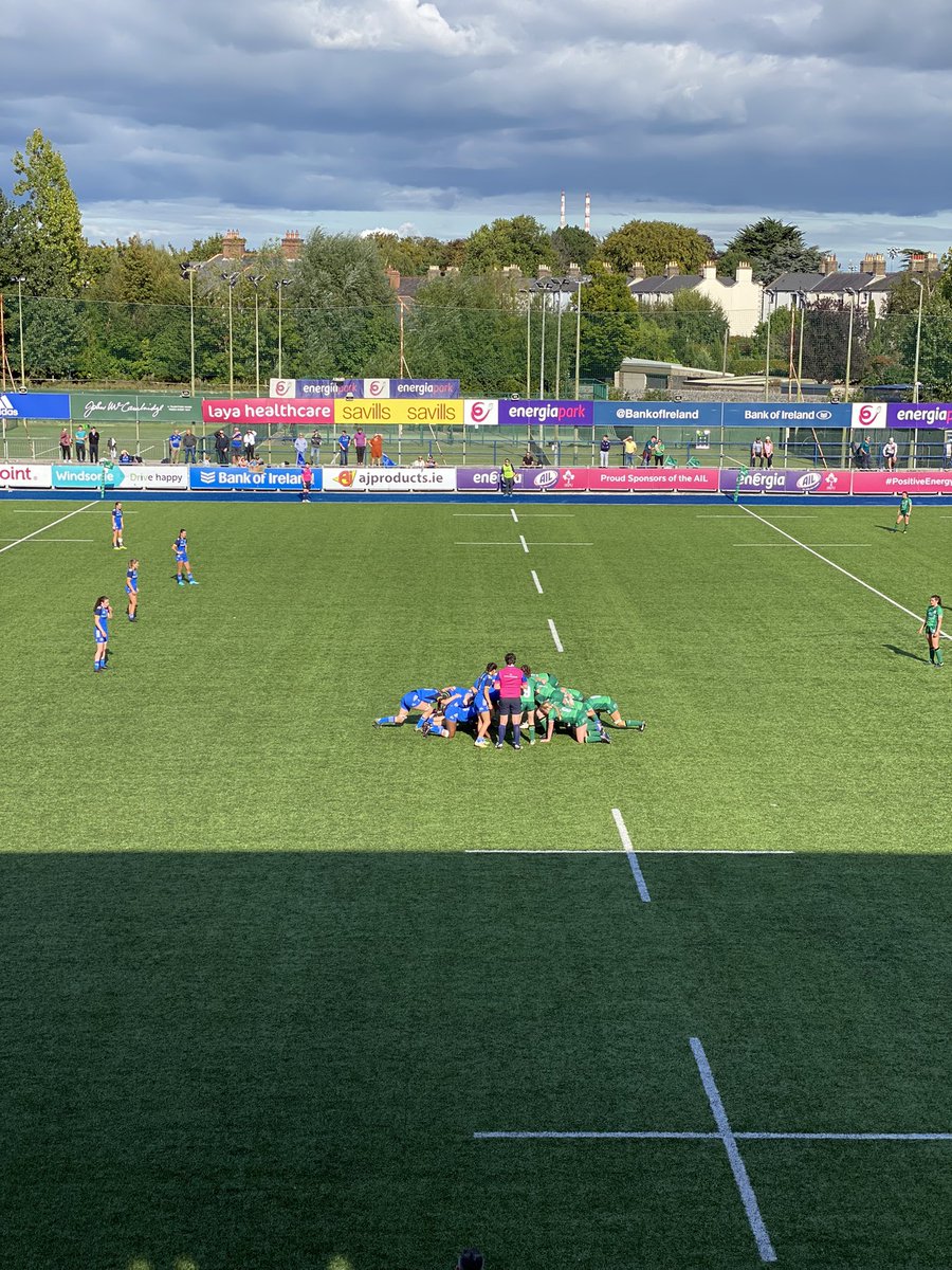 Great game between <a href="/LeinsterWomen/">Leinster WomensRugby</a> and <a href="/connachtrugby/">Connacht Rugby</a> U18 girls! Serious talent on show! #nothinglikeit