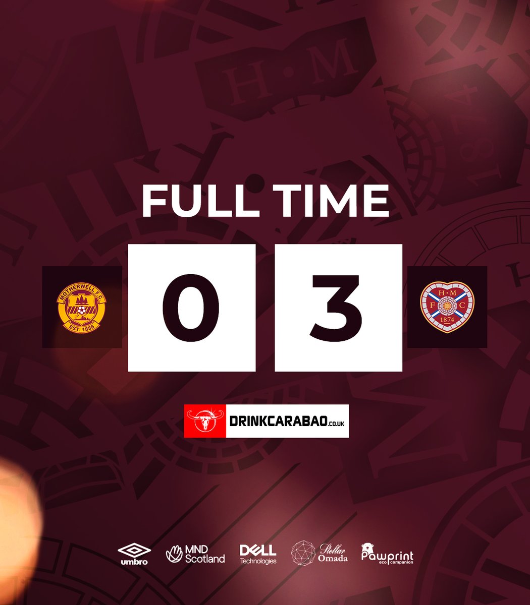 Three goals and three points for the Jambos, who cap off an excellent week by moving back up to third in the cinch Premiership table!

📲 drinkcarabao.co.uk