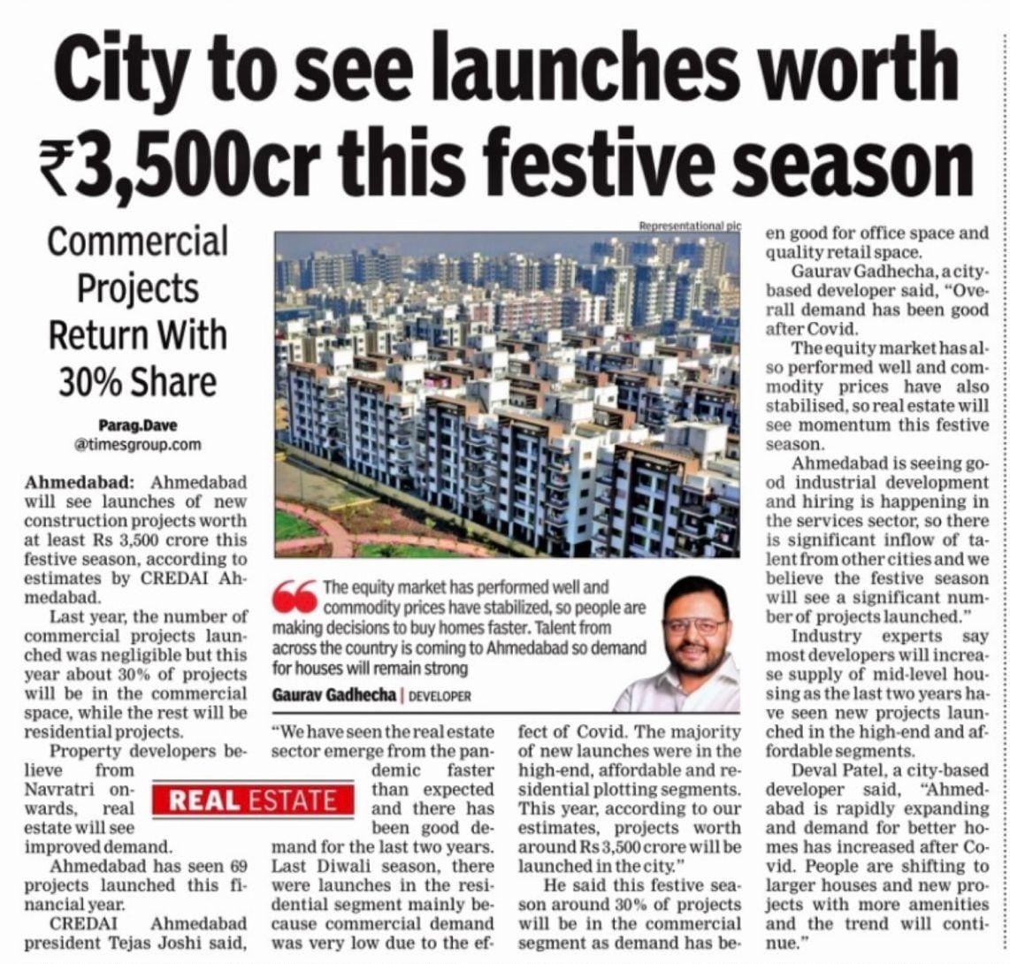 rahulrtaneja's tweet photo. Festival Season brings Exciting News for all Home and Office Buyers.
Get Connected With Us on: +91 9327081400
#RealEstate #Realtor #LuxuryRealEstate #LuxuryLifestyle #PreLaunch #PreLeased #Ahmedabad #TanejaEstateManagement #TanejaEstate #RahulTaneja #AhmedabadRealEstate https://t.co/vITktCfMzG