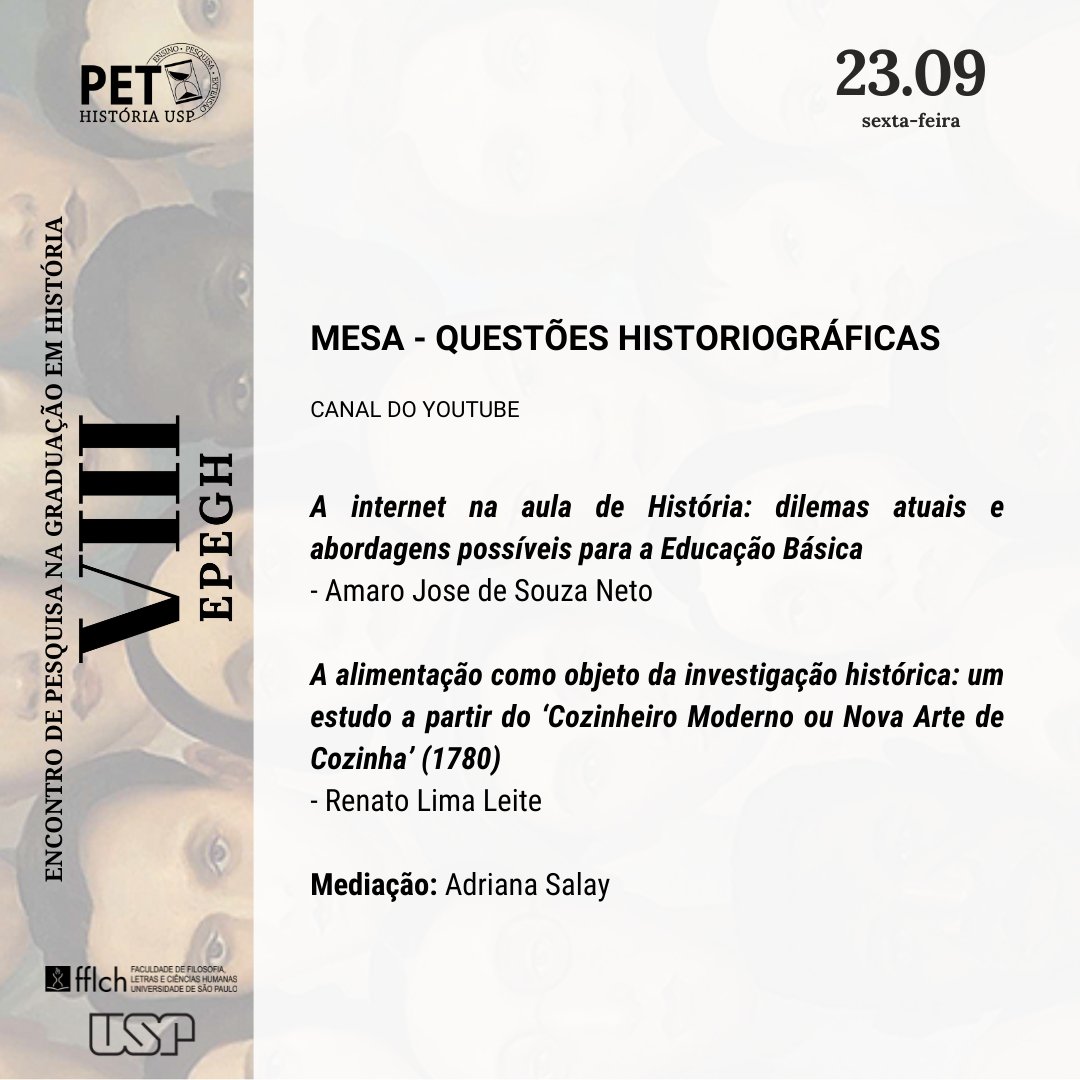 PET História USP | NOVAS VAGAS tweet media