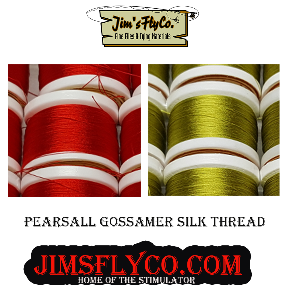Pearsall's Gossamer Silk Thread
jimsflyco.com/.../Pearsall-G…... 
Join our Facebook Group  facebook.com/groups/1877560… 
:
#flytying #whitingfarms #flyfishing #dryflies     #flytyinghackle  #saltwaterflyfishing #feathers #onthefly #bassfishing #muskiefishing #pikefishing #dryflyhackle