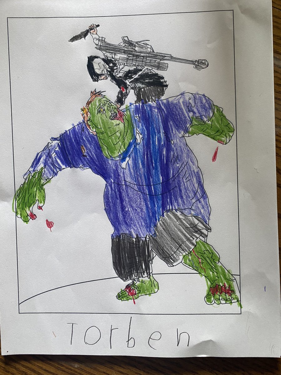 adamxantium1's tweet photo. #colormeundead torbens 2nd entry (age8). π
win #stateofdecay2 https://t.co/SdAjY7seZO