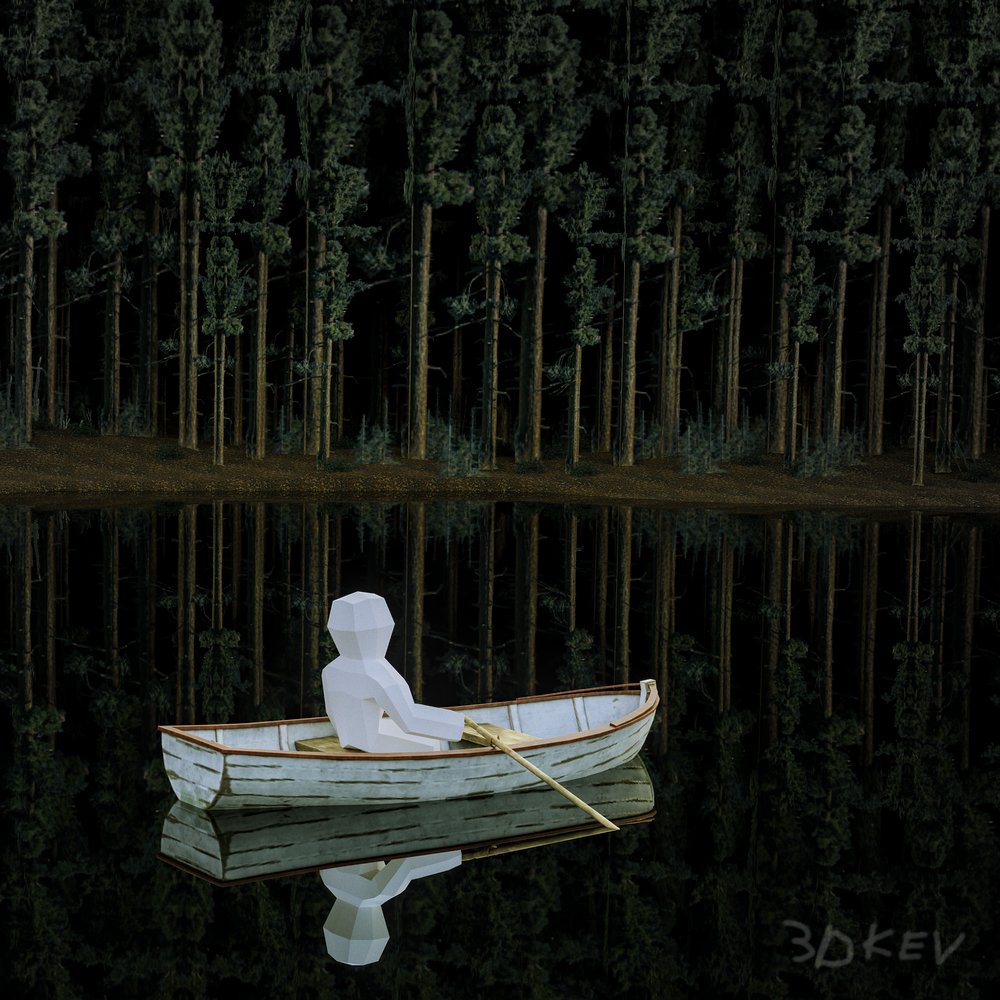 When our thoughts turn to darkness
We look through the forest
We've grown from our thoughts.

Poem by <a href="/PilarOrti/">Pilar Orti</a> 
#forrest #technoman #lakedistrict #b3d #art