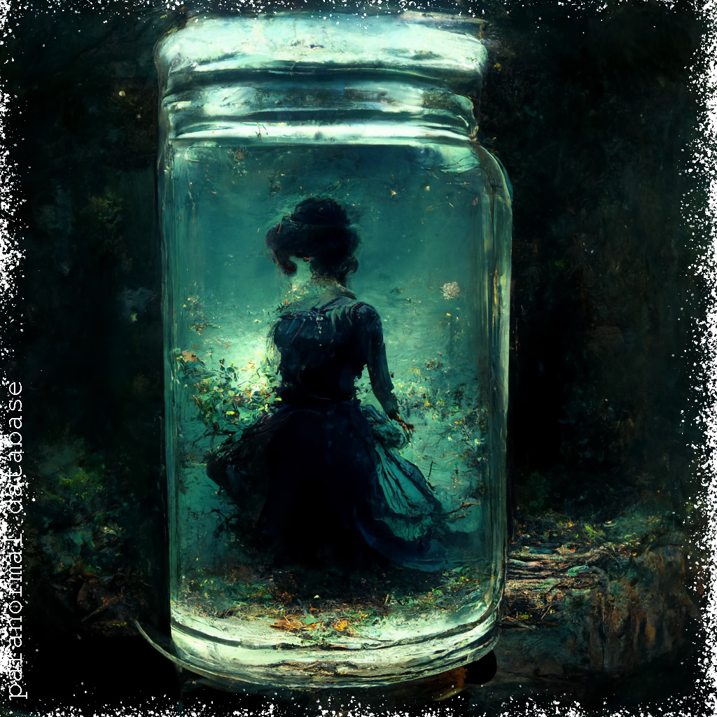 Lady Jeffreys haunted Montgomeryshire until she was bottled and cast into a pool by the River Severn near Llanidloes, Powys. Years later, the bottle was rediscovered and a small black object could be seen within trying to escape. The bottle was returned to the pool. #SwampSunday